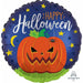 Star Bright Happy Halloween Pumpkin Balloon - 18" Satin Round