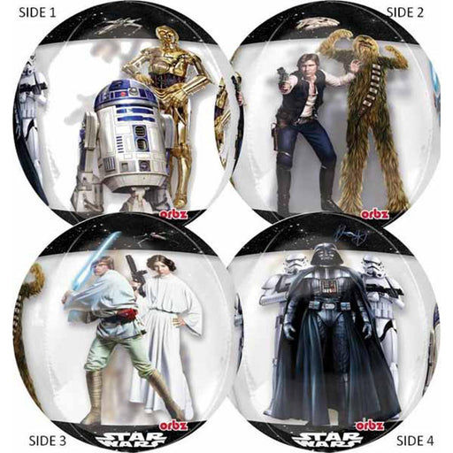 Star Wars Orbz Balloon With Iconic Characters - 16" G40 Pkg