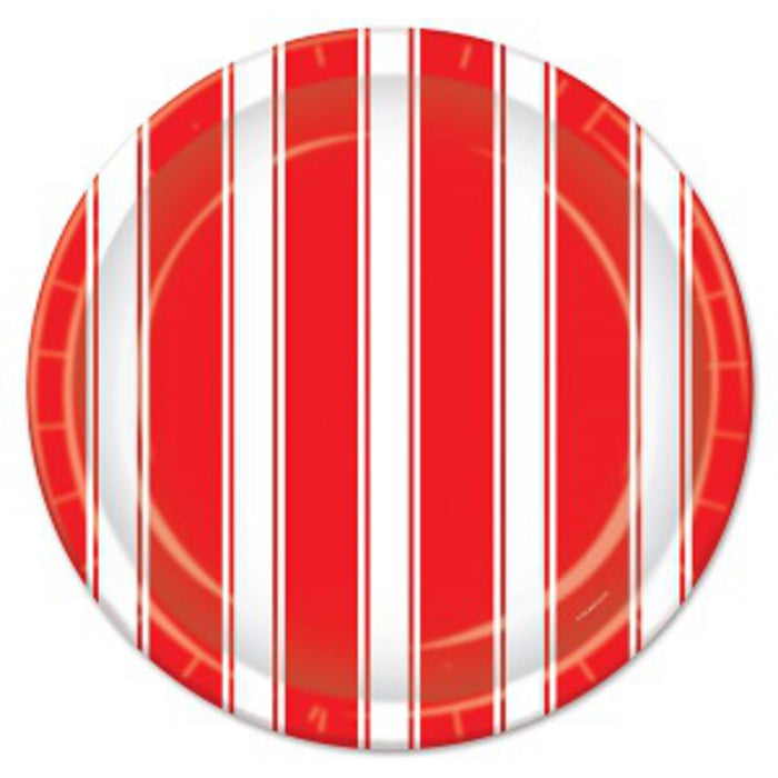 "Stunning Red & White Ceramic Plates"