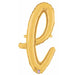 "Stylish 14" Gold Script Letter L For Elegant Decor"