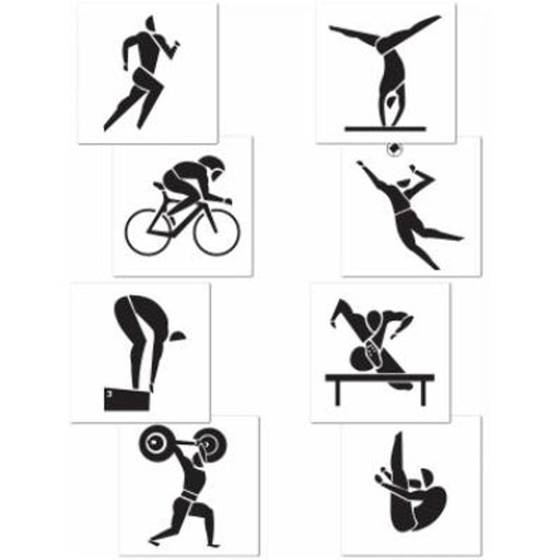 "Summer Sports Cutout Pack - 16" (4 Pieces)"