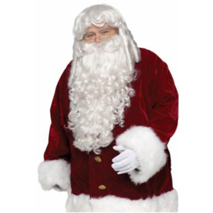 Super Deluxe Santa Wig & Beard Set