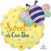 "Sweet As Can Bee Balloon Set - 23" Bee Foil & 60 Multi-Colored Latex Balloons"