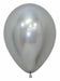 Sempertex Reflex Silver 11" Latex Balloons, 50 Count