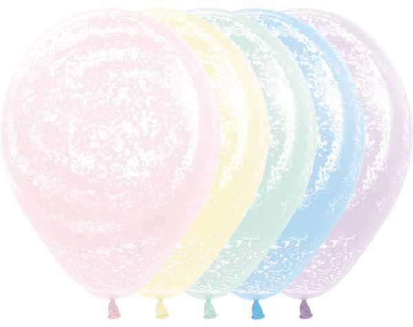 Sempertex 11" Graffiti Pastel Matte Latex Balloons, 50 Count