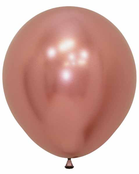 Sempertex Reflex Rose Gold 18-Inch Latex Balloons, 25 Pack