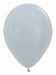 Sempertex 11-Inch Satin Silver Latex Balloons, 50 Count