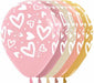 Sempertex Chalk Hearts Assorted 11-Inch Latex Balloons, 50 Count