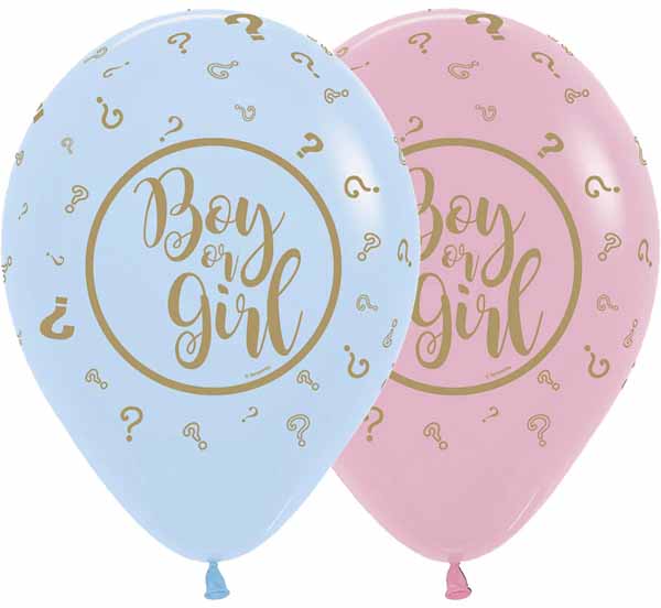 Sempertex Boy or Girl 11-Inch Latex Balloons, 50 Count