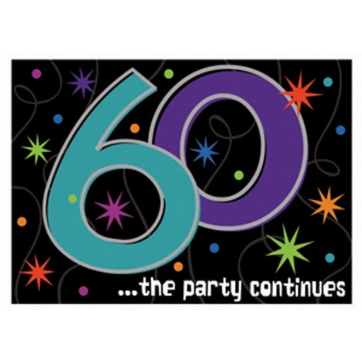 Ultimate 60Th Birthday Party Decor Kit - The Party Continues (6/Cs)