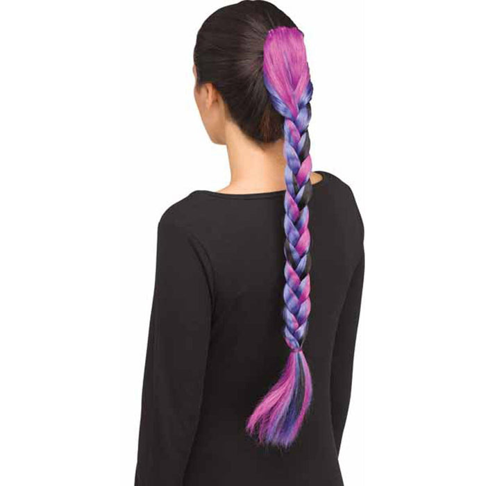 Unicorn Pigtail With Dark Braid And Horn/Ears.