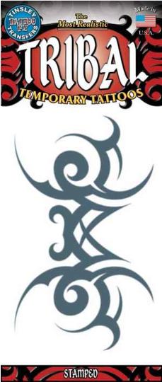Tinsley Transfers Tribal Stamp Temporary Tattoo