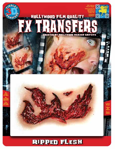 Tinsley Transfers Ripped Flesh Water-Applied FX Makeup