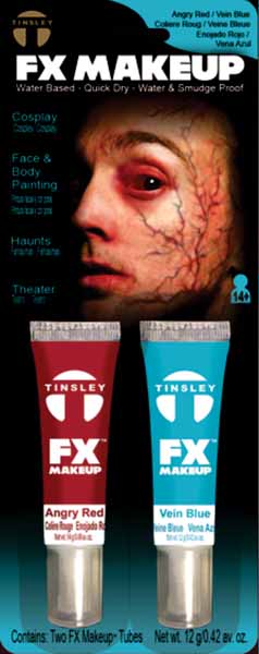 Tinsley Transfers Vein Blue/Angry Red FX Makeup