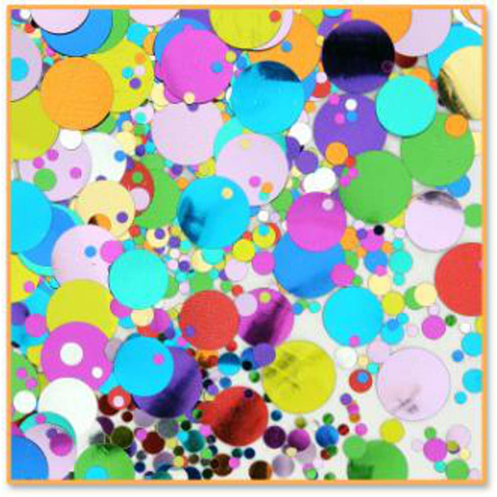 "Vibrant Party Polkadots Confetti - 1/2 Oz Pack"