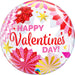 Qualatex Valentine's Day Paper Fans Bubble Balloon, 22 Inch