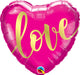 Love Gold 18-Inch Heart Foil Balloon