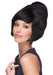 Black Beehive Costume Wig