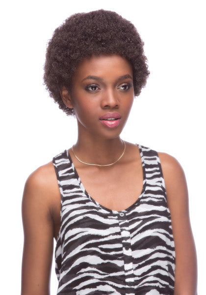 Brown Mini Afro Costume Wig