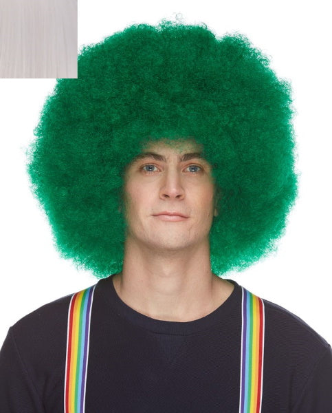White Afro Costume Wig