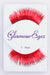 Glamour Eyez Red Tinsel False Eyelashes