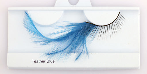 Glamour Eyez Blue Feather False Eyelashes