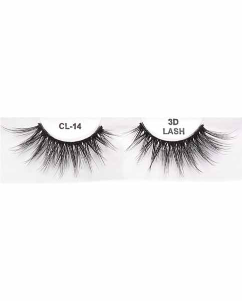 Black 3D Faux Mink Eyelashes, Style #14