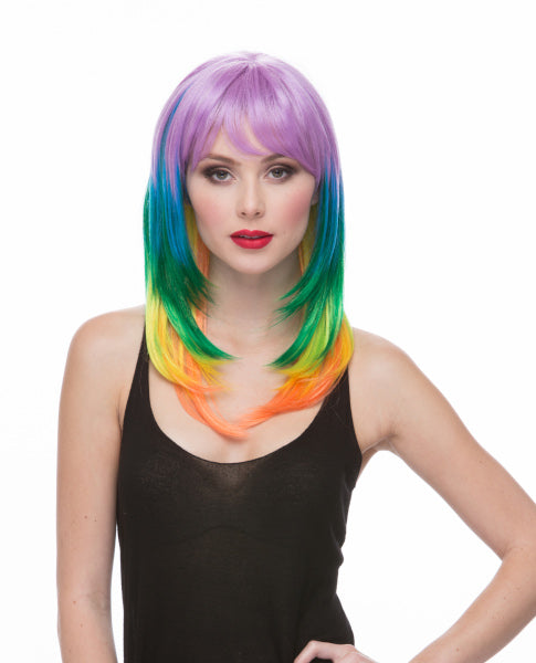 Sherbert Multicolor Costume Wig