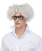 White Mad Scientist Costume Wig
