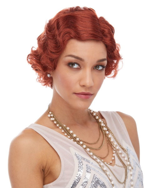 Roaring 20s Auburn Costume Wig