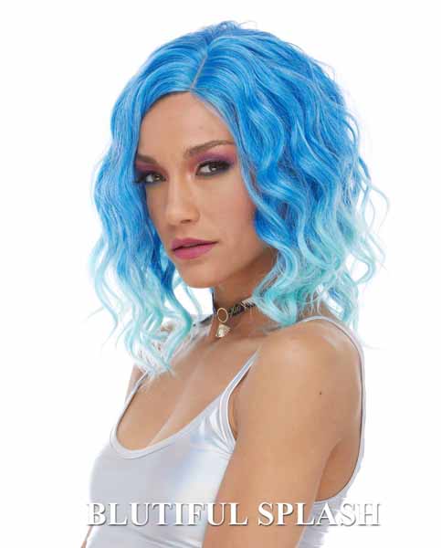Ecstasy Costume Wig in Blutiful Splash