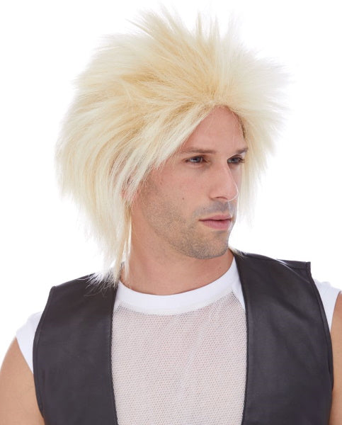 Short Blonde Rocker Costume Wig
