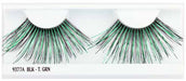 Glamour Eyez Black and Green False Eyelashes