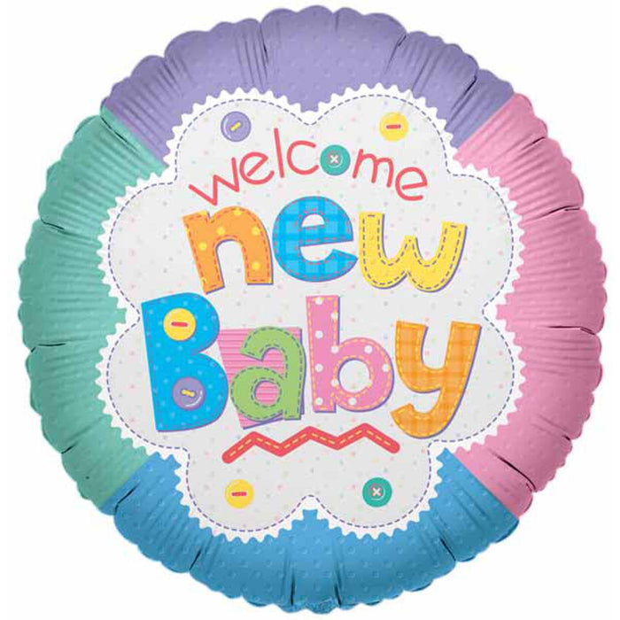 "Welcome Baby Quilt - 4" Foil Print"