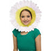 "White/Daisy Fun Face Mask"
