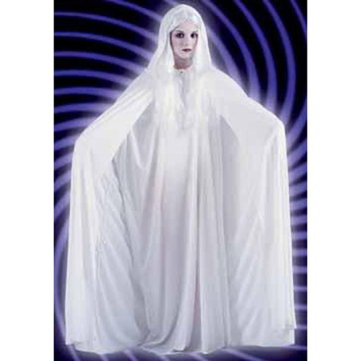 "White Cape With Hood - 68 Inches"