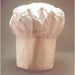 Classic White Fabric Chef Hat - Elastic Back