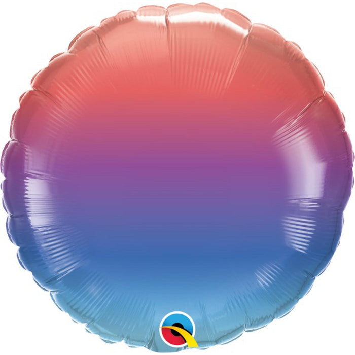 Ombre Winter Round Circle 18" Balloon (5/Pk)