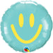 Yellow & Caribbean Smiles Foil Balloons (9" Round)