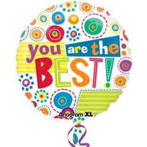 "You'Re The Best" Balloon Package - 40 Count Round 18" Height Dots Design