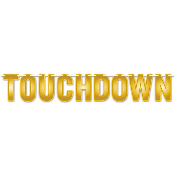 Touchdown Streamer Football Party Decoration, 1 Count