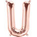 16 Inch Rose Gold Letter U Balloon