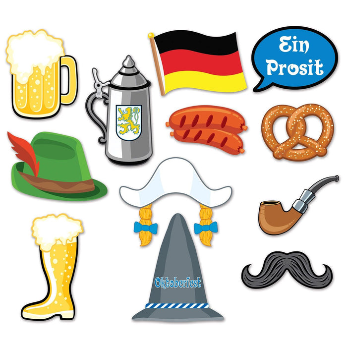 Oktoberfest Photo Fun Signs, 12 Pack