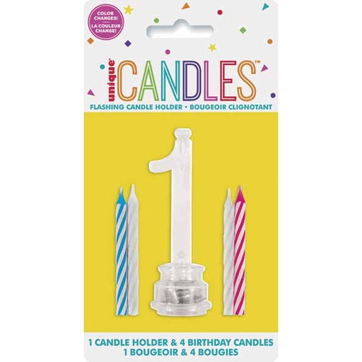#1 FLASHING CANDLE HOLDER 5PK