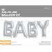 Silver BABY Letter Balloon Kit, 16 Inch