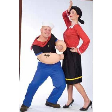 Popeye Adult Costume with Muscle Arms