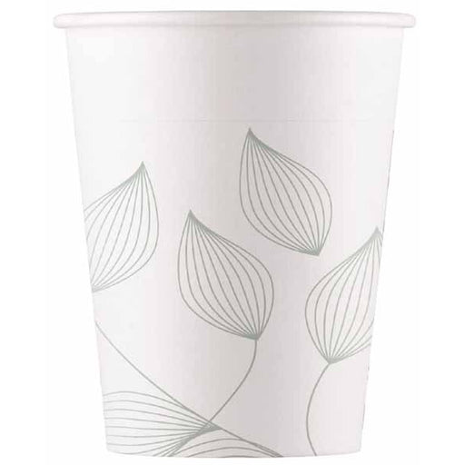 PAPER CUPS 7 OZ 8/PK LEAVES