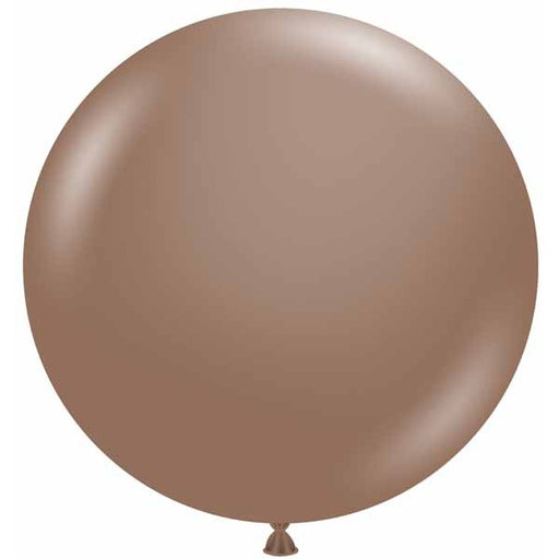 TUFTEX 24-Inch Cocoa Latex Balloons, 25 Count