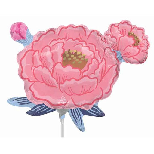 Peony Garden Mini Shape Foil Balloon