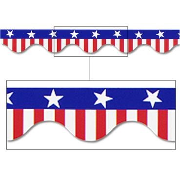 Patriotic Border Trim, 37 ft per Package